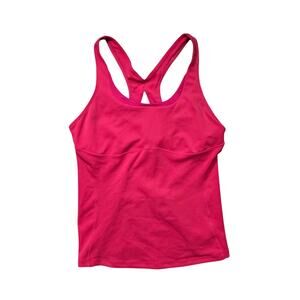 New Balance Lightning Dry Racerback Shelf Bra Tank Women’s Large Pink